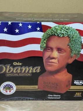 Special Edition Presidential Barack Obama Chia Pet Planter - Determined